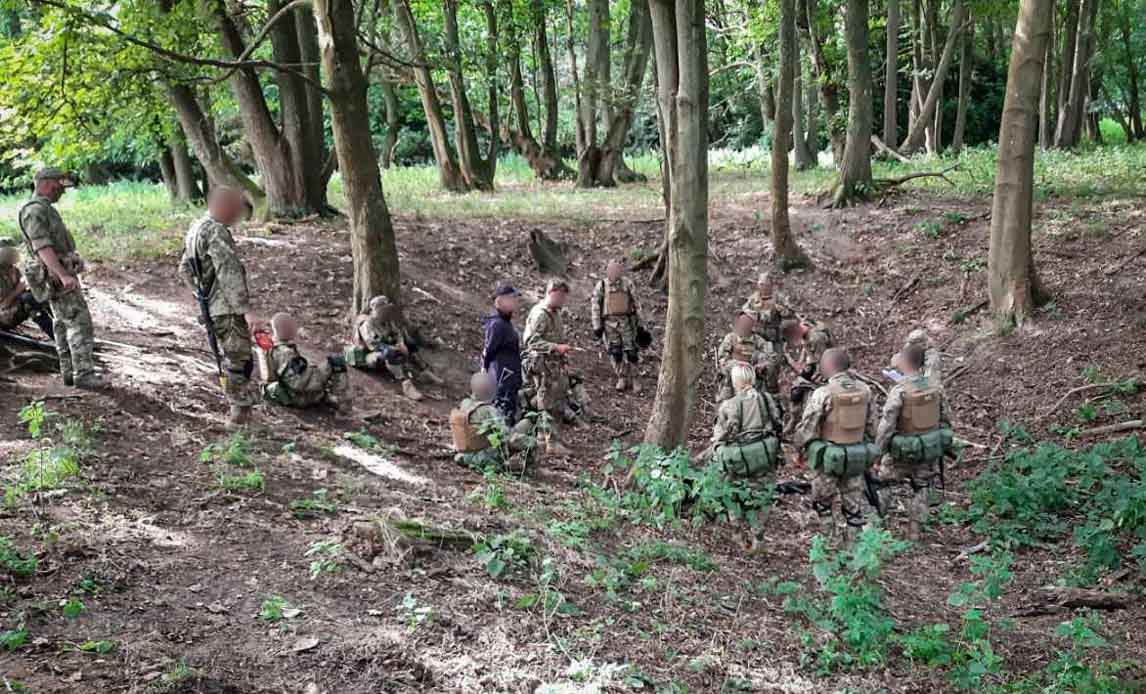 Træning af ukrainske rekrutter i Storbritannien