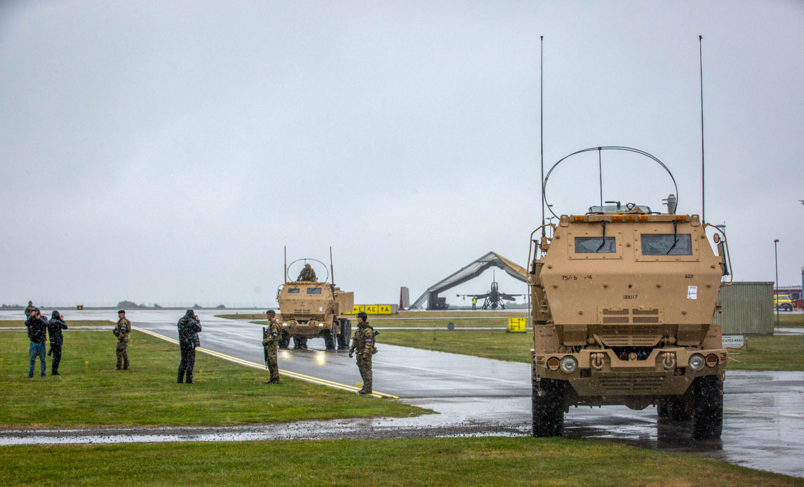 Arkivfoto: USA og Danmark trænede sidst sammen på Bornholm i maj 2022, hvor den amerikanske hær foretog tirsdag en simuleret raketaffyring fra en HIMARS fra Bornholms mod et mål i Østersøen.
