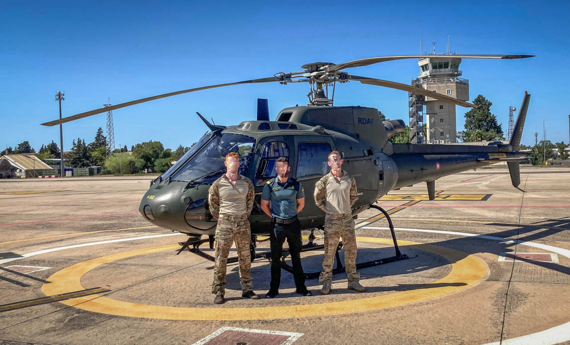 Helikopter indsat i Frontex.