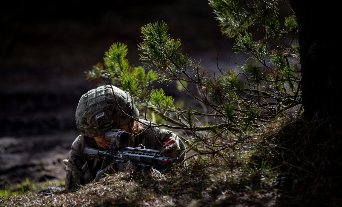 XIII Lette Infanteribataljon er fra Slesvigske Fodregiment og har hjemme på Haderslev Kaserne. Arkivfoto: Frederikke Frederiksen/Forsvaret