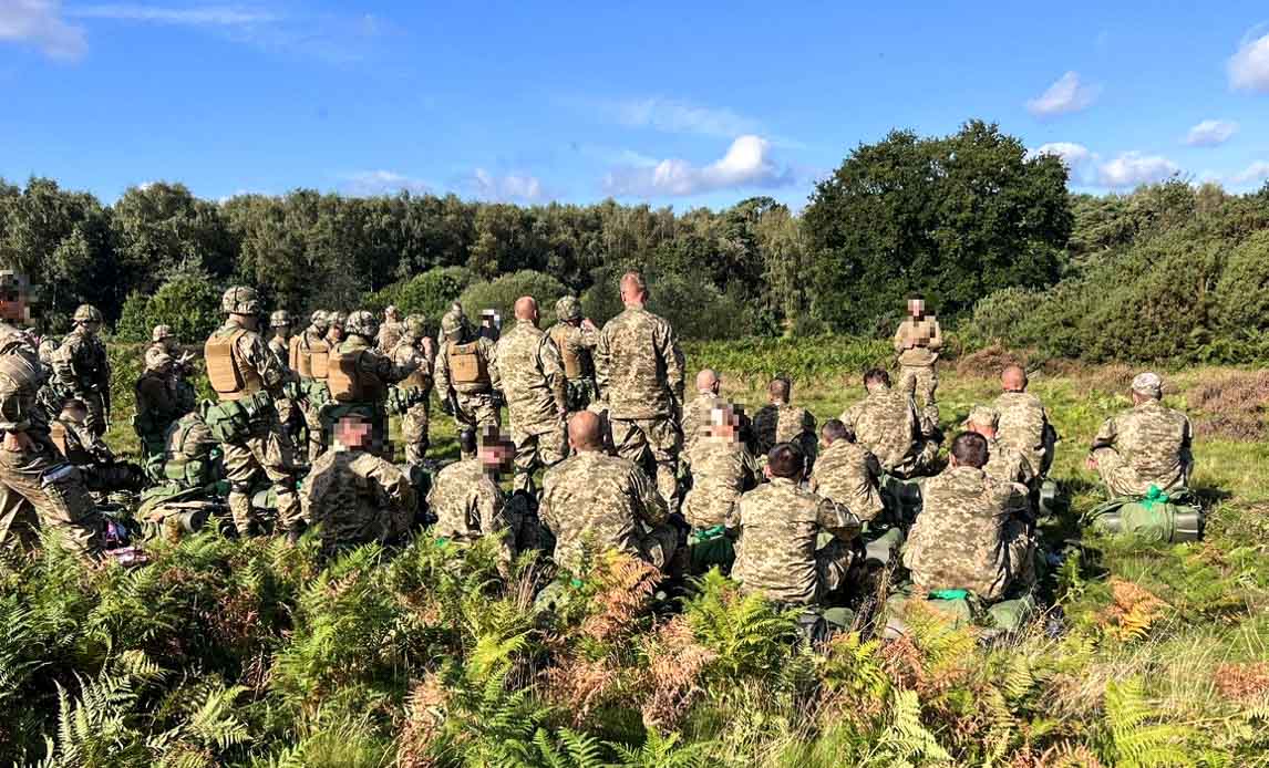 Undervisning af ukrainske rekrutterne