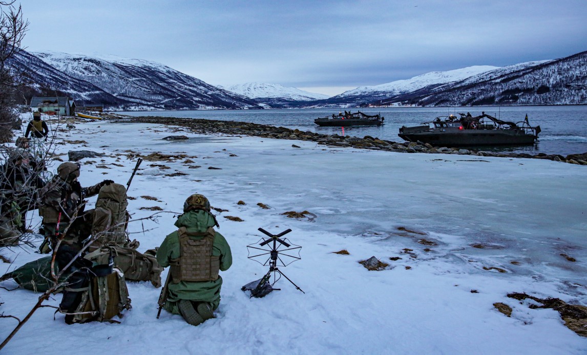 Amfibielanding under Øvelse Nordic Response.
