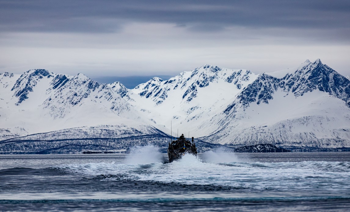 Amfibielanding under Øvelse Nordic Response.