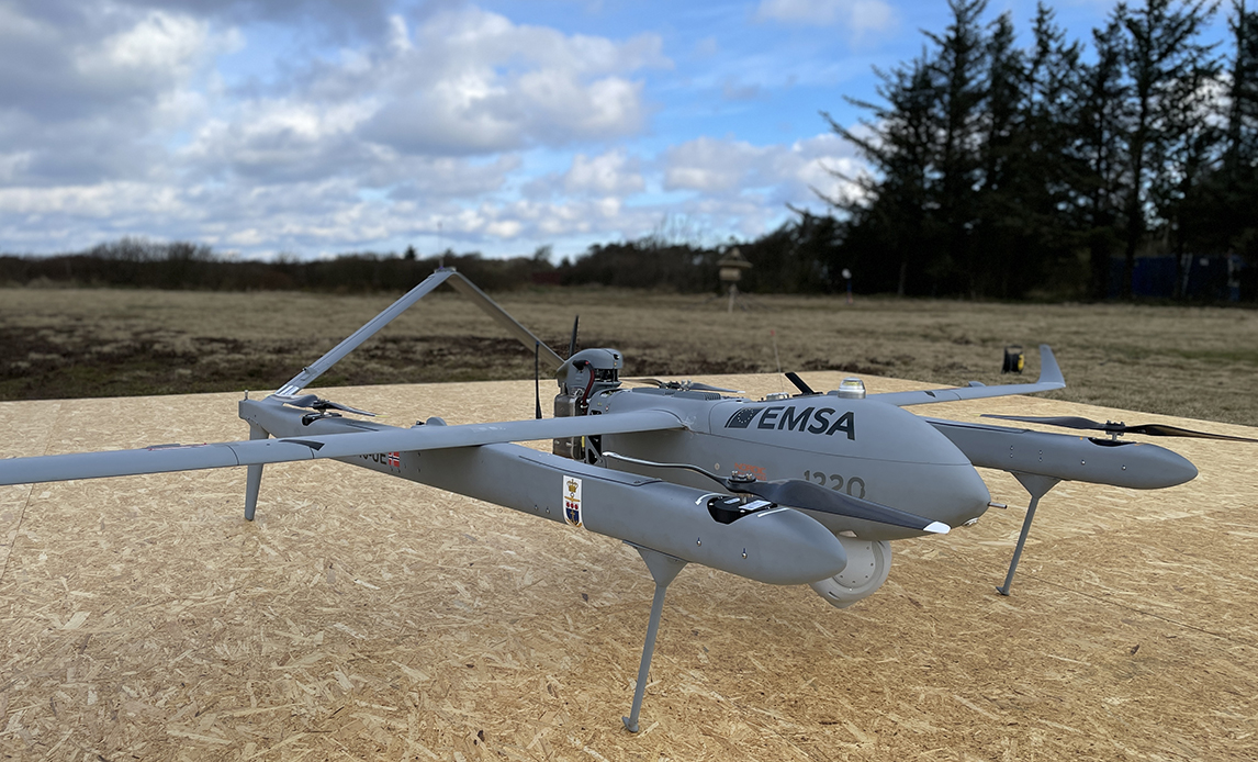 Søværnet forbedrer farvandsovervågning med drone. Foto: Forsvaret