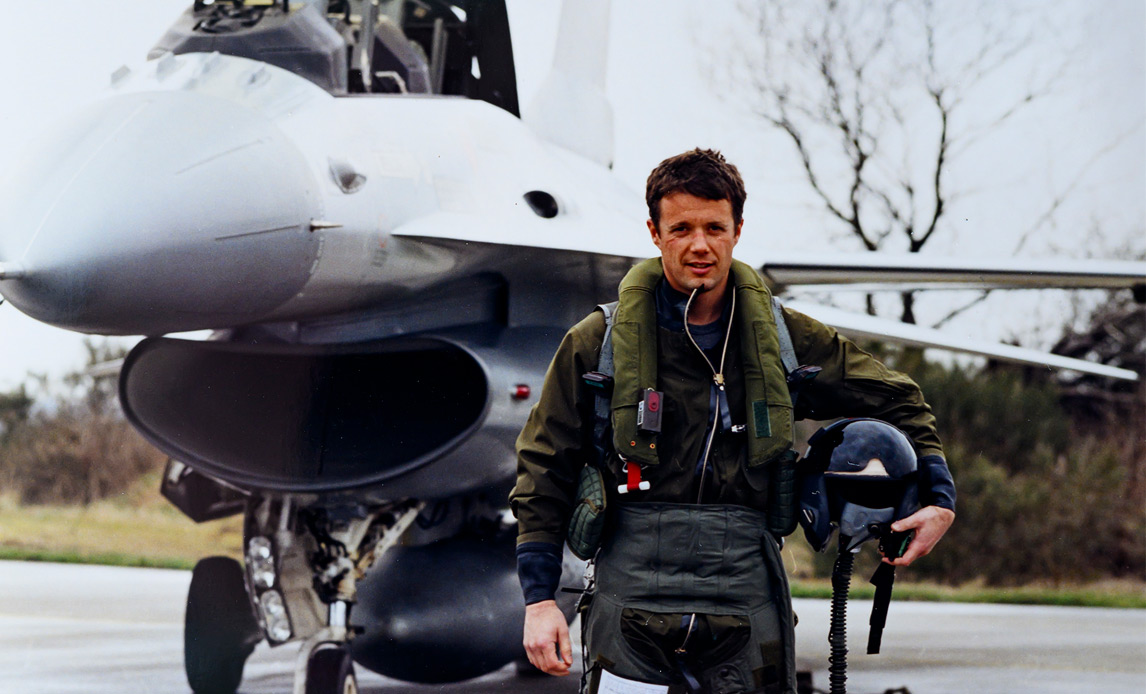 Kongen som F-16 pilot