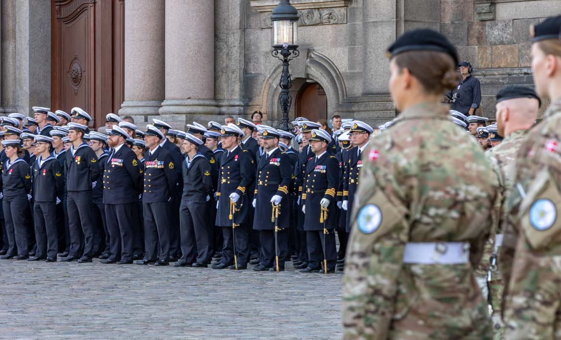 Parade på Christiansborg