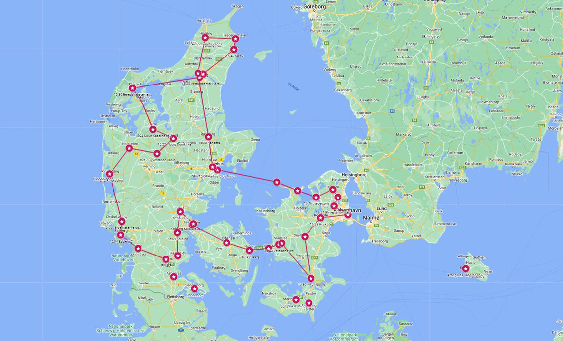 Flagdag 2024 flyrute