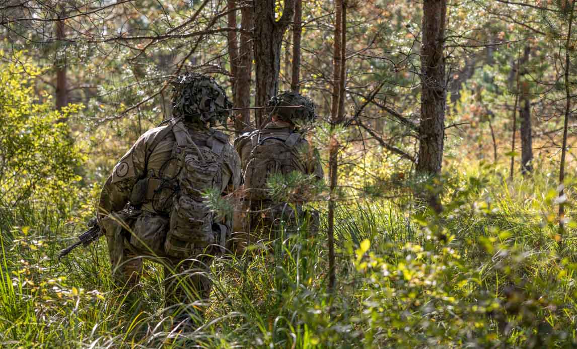 Øvelsen foregår i terrænet omkring Adazi, hvor den danske lejr også ligger.