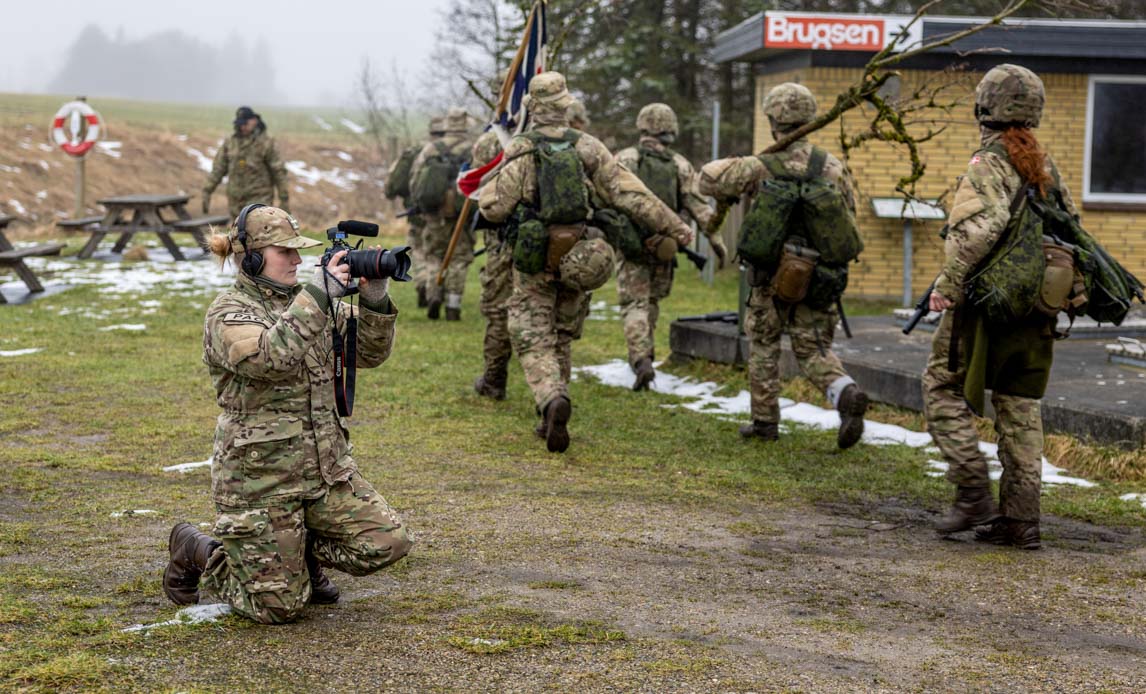 Praktikant på optagelse ved Søværnet