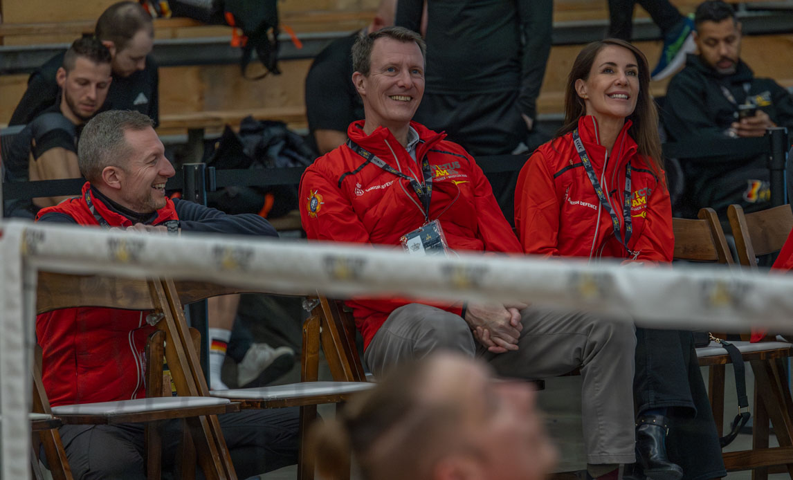 De danske deltagere havde mulighed for at tale med Prinsen og Prinsessen om deres oplevelser til Invictus Games.