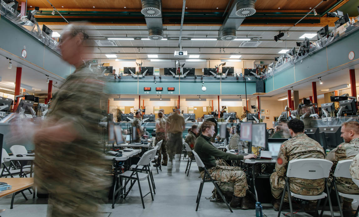 Øvelsen Blue Lion foregår i Oksbøl.