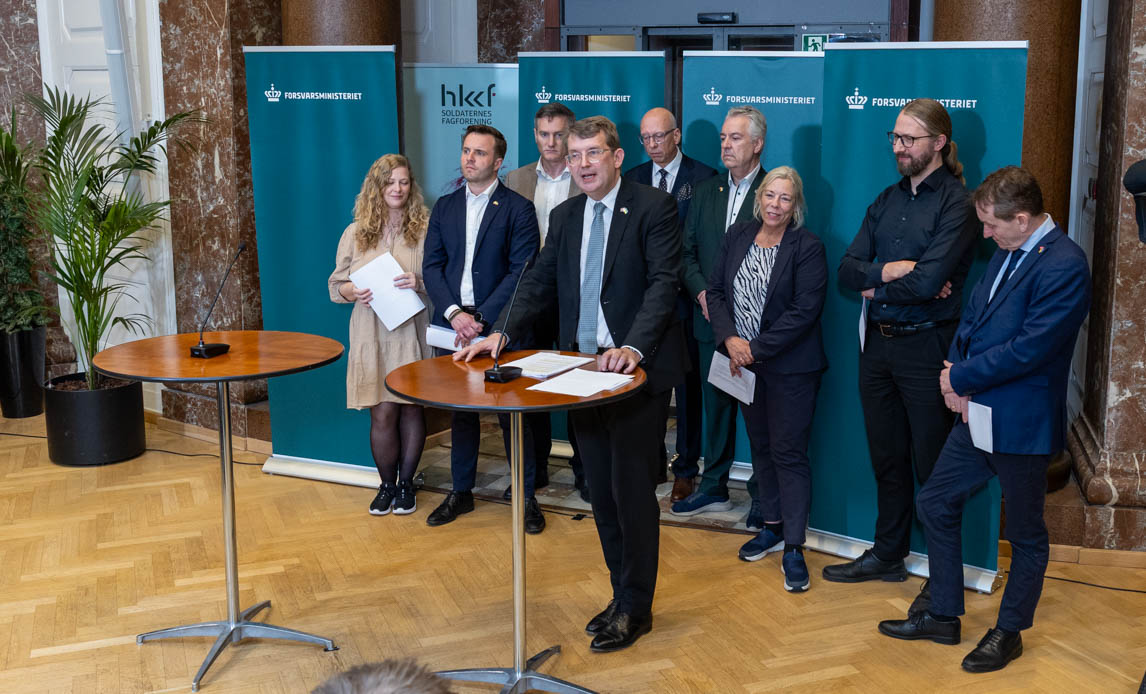 Pressemøde ved præsentation af flådeplan