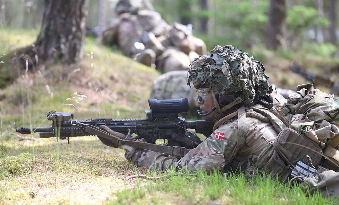 Sergentelev på øvelse