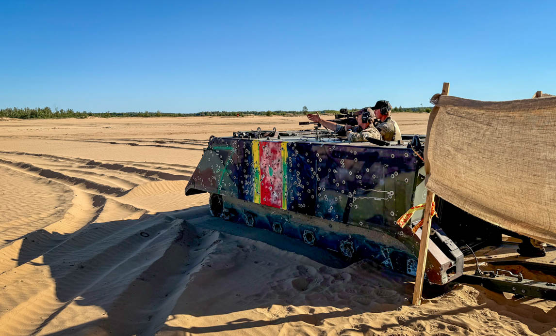 DAnske Finskytter igang med konkurrenceskydning i Litauen