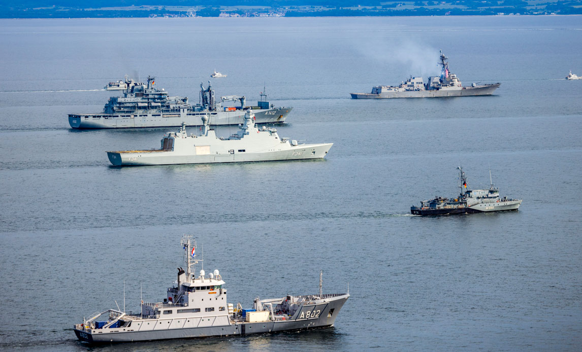 Krigsskibe som deltager i Øvelsen Baltops 25