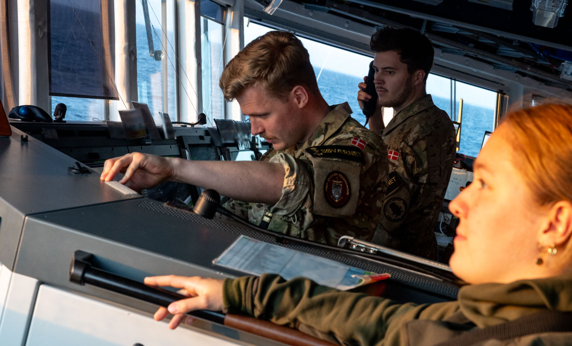 Broen på fregatten Niels Juel