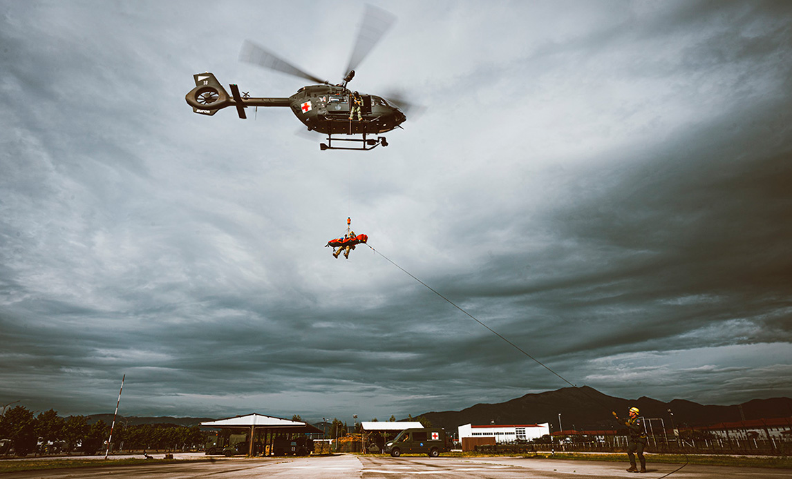 Lægehelikopter fra EUFOR ALTHEA
