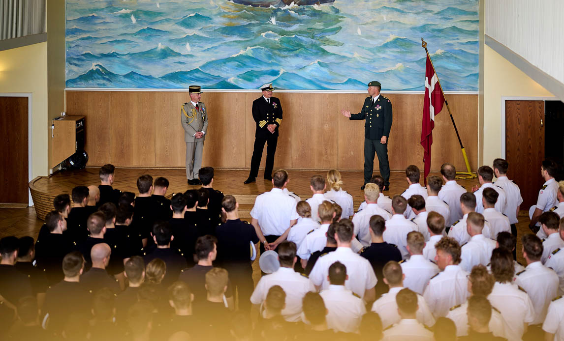 Medaljeoverrækkelse fra frankrig til danmark