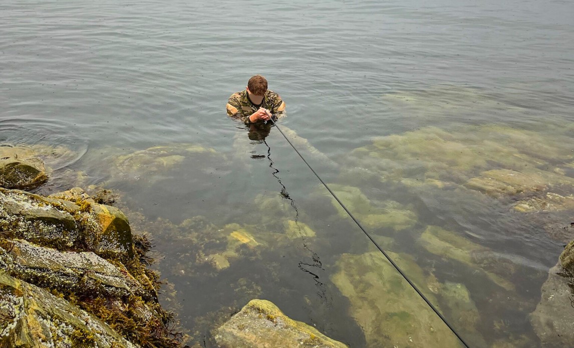 Militærpolitiet træner for tiden i Grønland.