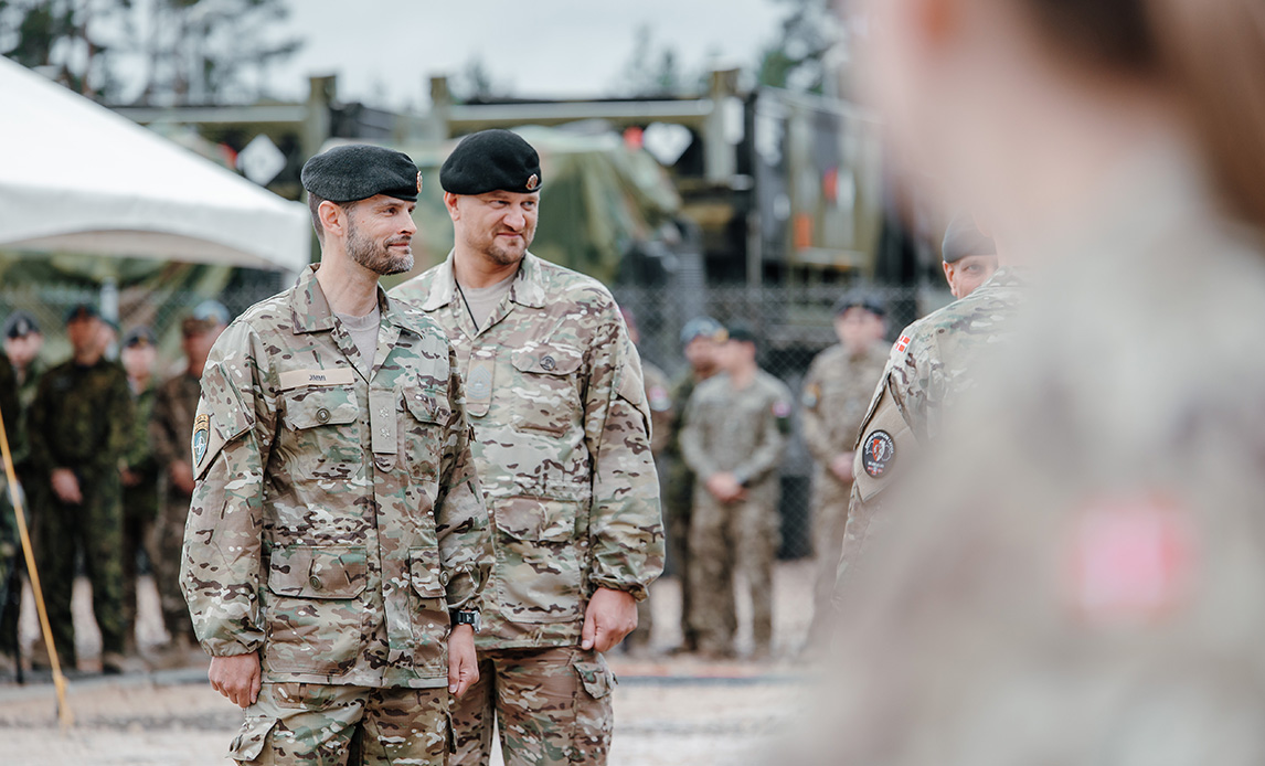 Chefen for kampbataljonen Jimmi Holst