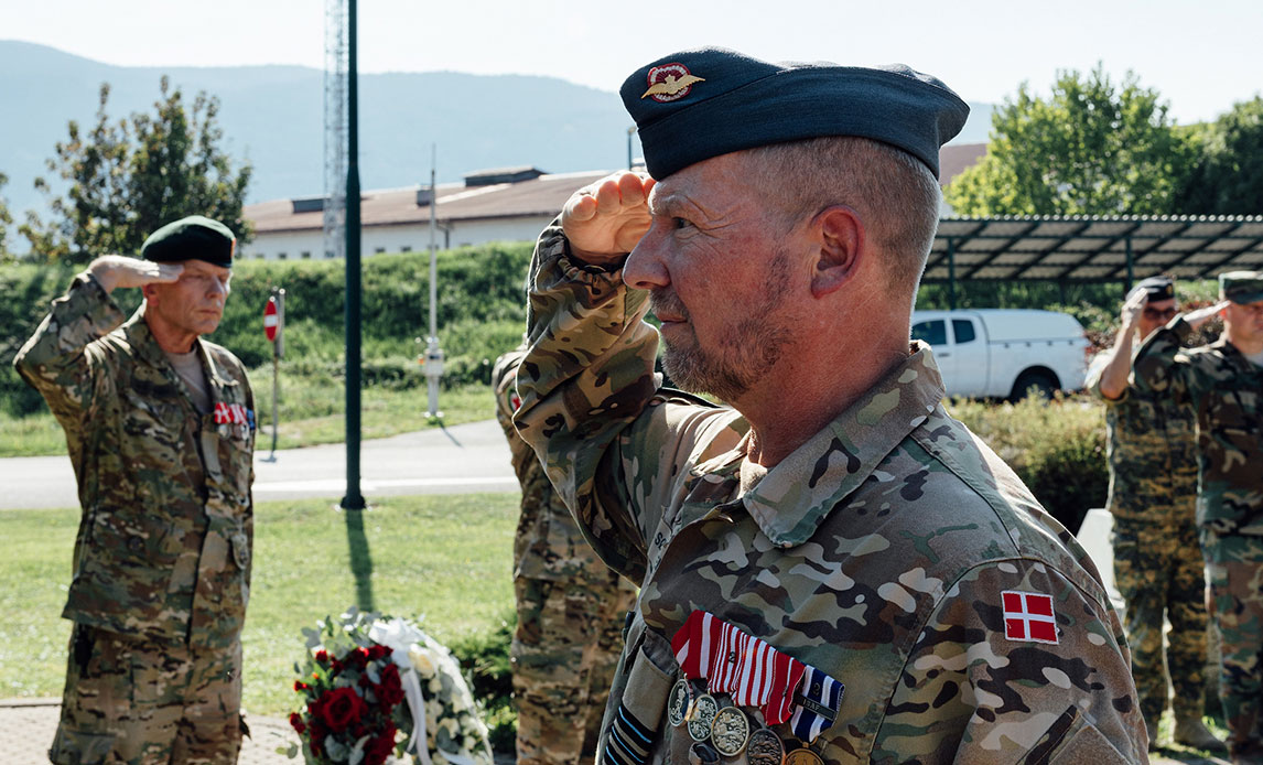 Flagdagen for Danmarks udsendte, den 5. september 2025, blev for første gang højtideligholdt ved EUs mission i Bosnien-Hercegovina, EUFOR ALTHEA