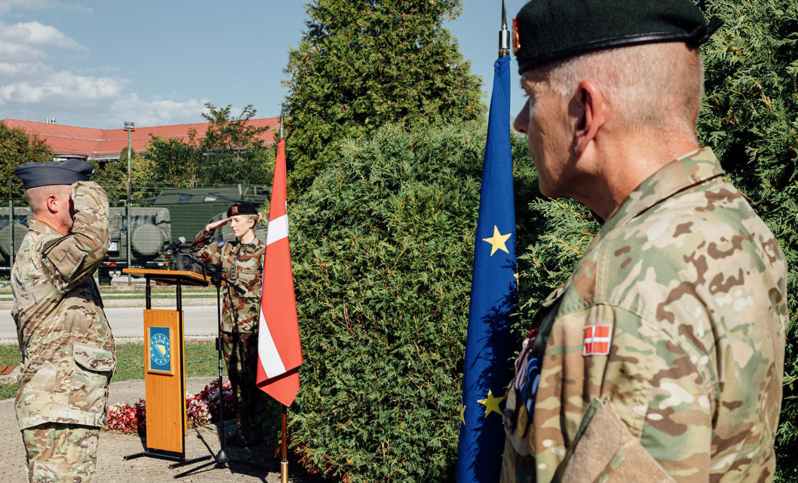 Flagdagen for Danmarks udsendte, den 5. september 2025, blev for første gang højtideligholdt ved EUs mission i Bosnien-Hercegovina, EUFOR ALTHEA