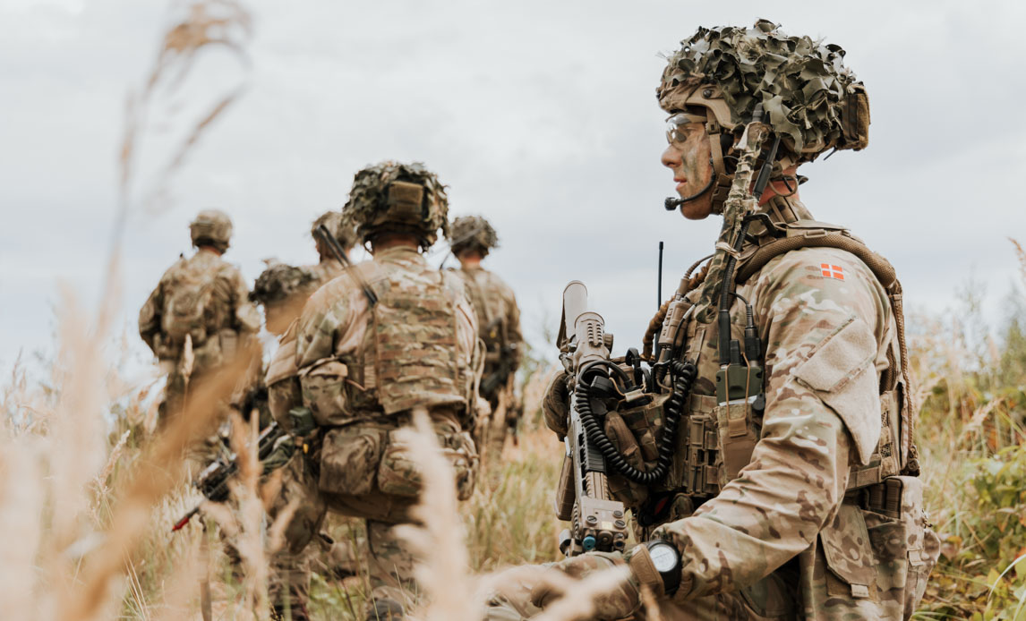 soldater på øvelse i Letland