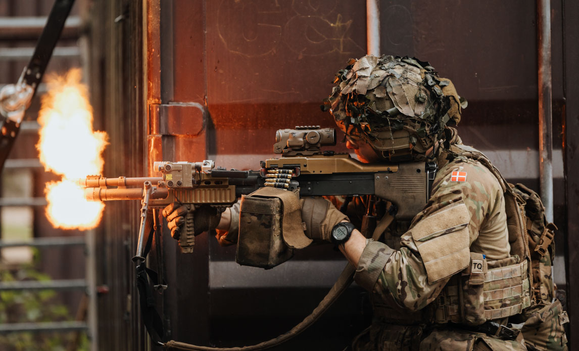 Panserinfanteristerne har trænet bykamp i Letland.