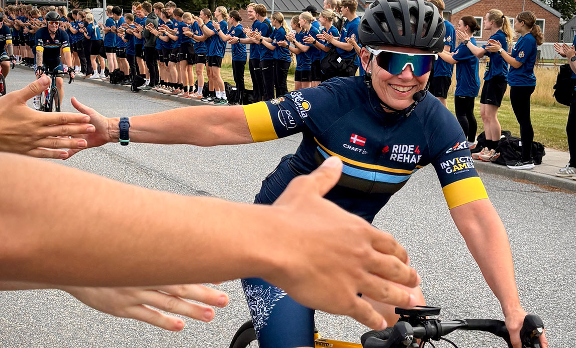 Ride4Rehab - ankomst til Aalborg Kaserner