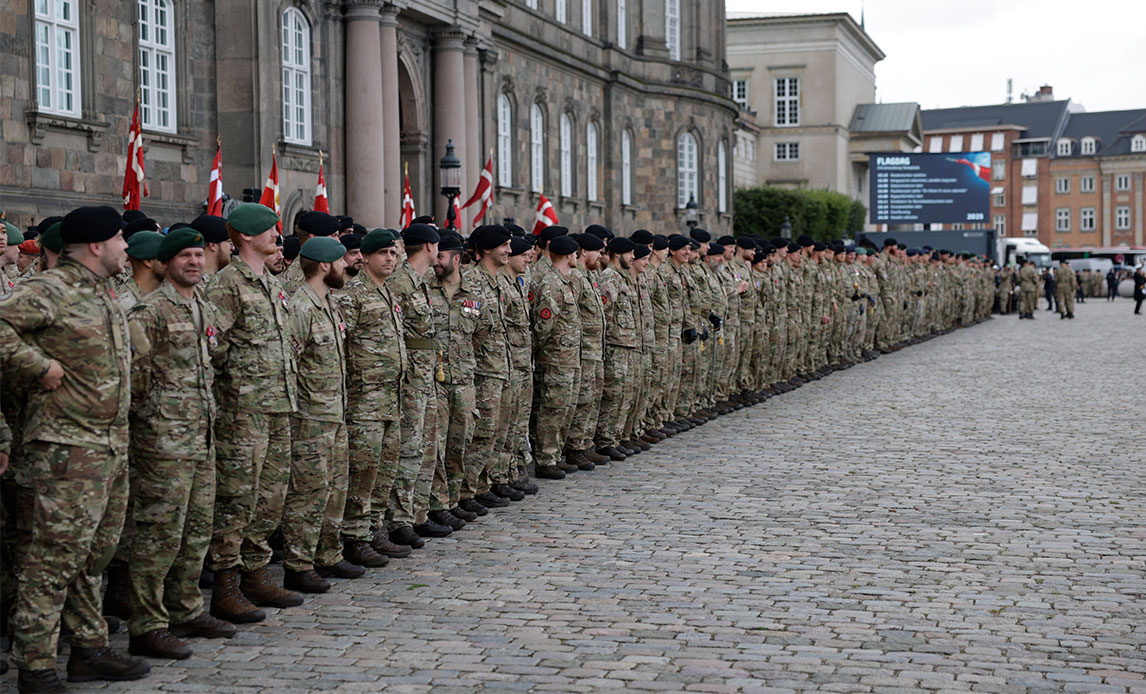 Parade på Slotspladsen
