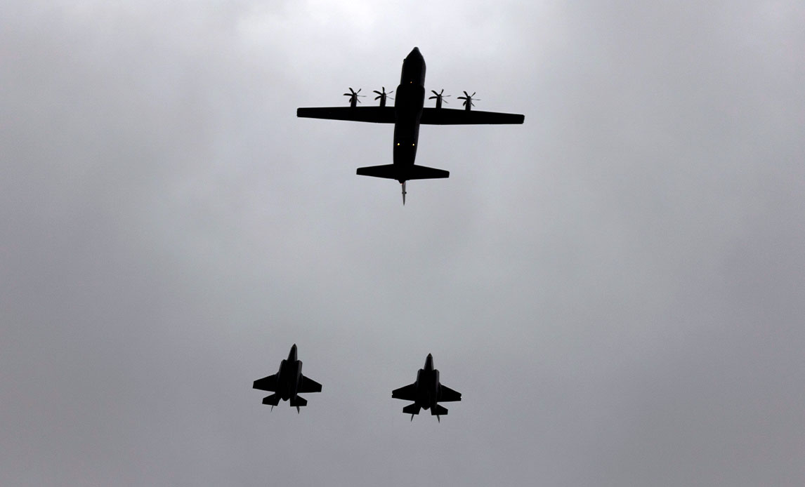 Fly over slotspladsen