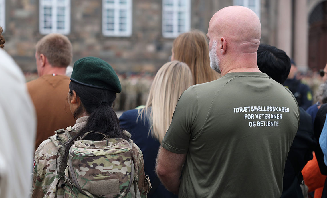 Parade på slotspladsen