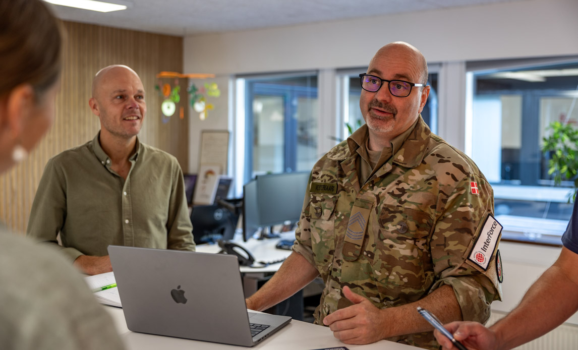 Uniform på jobbet dag. Søren Vestergaard, 27 år i reserven