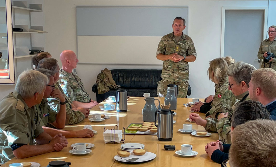 CH Hærkommando på besøg ved Bornholms Regionskommune