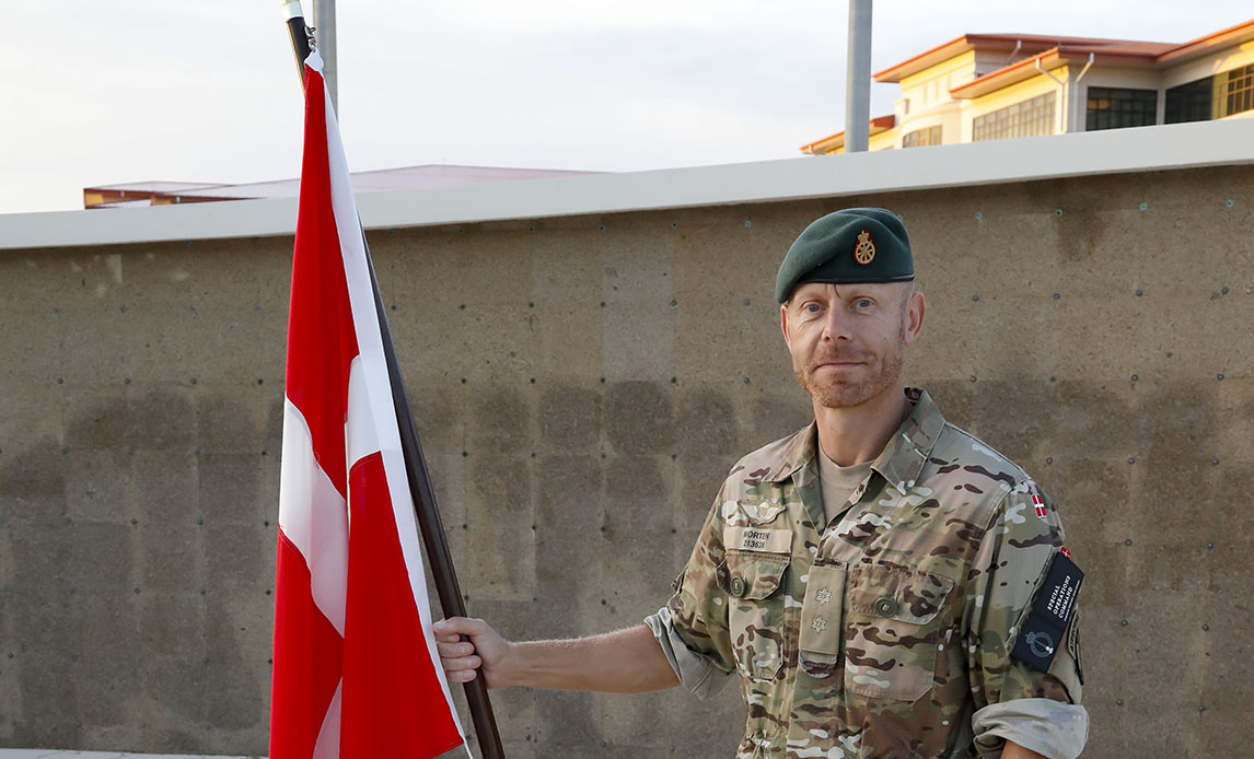 Flagdag ved US Central Command i Tampa, Florida.