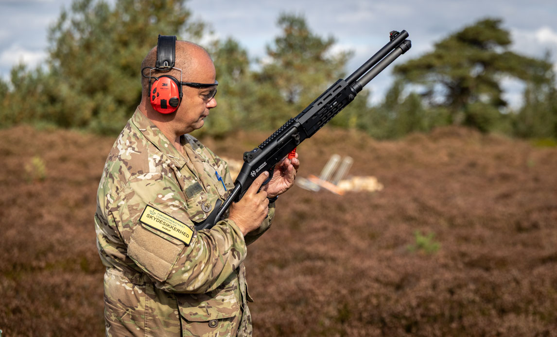 Brug af anti-drone haglgevær