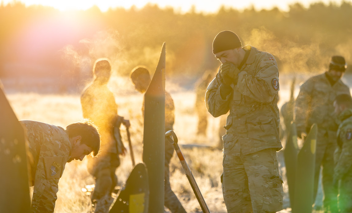 Kulden har lagt sig i det lettiske, og det handler specielt om at holde varmen i de lyse mor-gentimer.