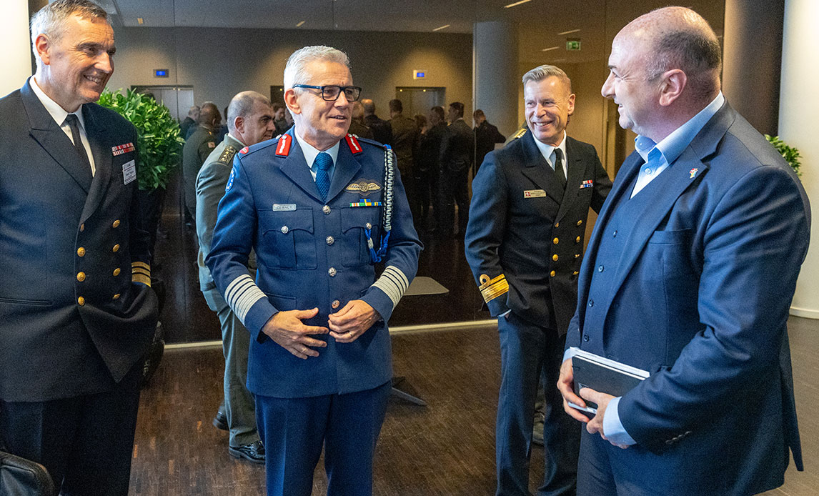 Frank Trojahn, den irske general Sean Clancy, Joachim Finkielman fra Dansk Industri