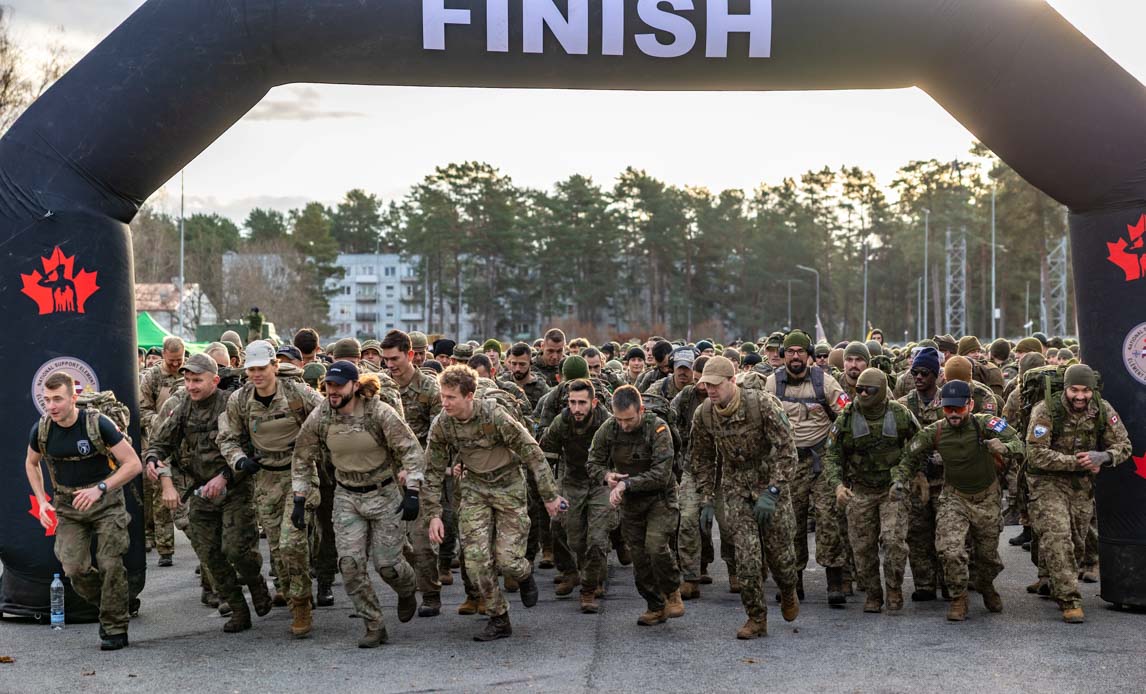 Starten går til dette års DANCON march. Foto: Magnus Terp