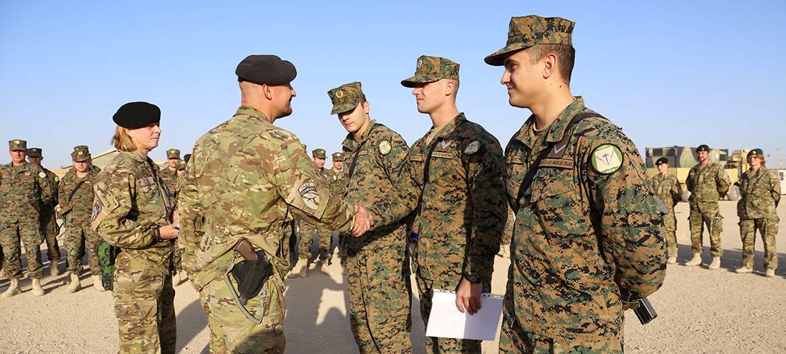 I dag er Bosnien medlem af NATO. Her samabejder danske og bosniske soldater i Helmandprovinsen i Afghanistan i 2013.