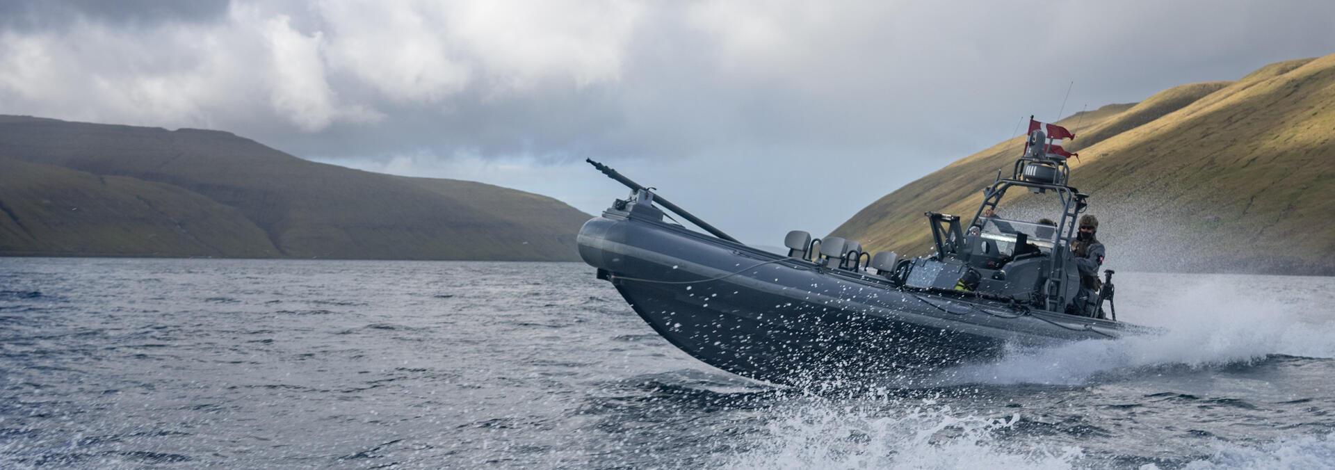 Danske specialoperationsstyrker i RHIB ved Færøerne under øvelse Lion Protector 2026