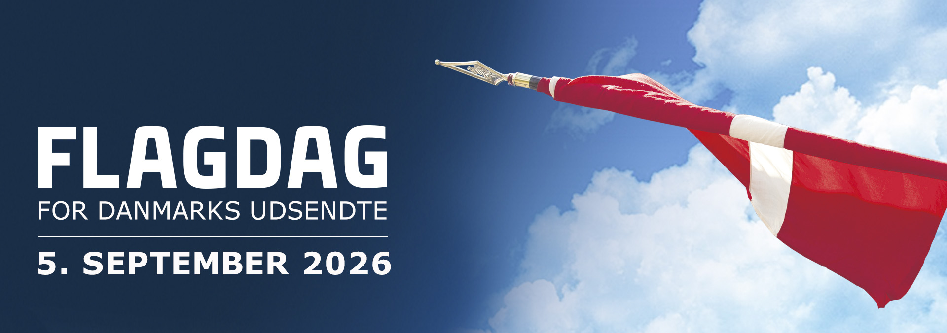 HERO-banner til Flagdag for Danmarks udsendte 2026