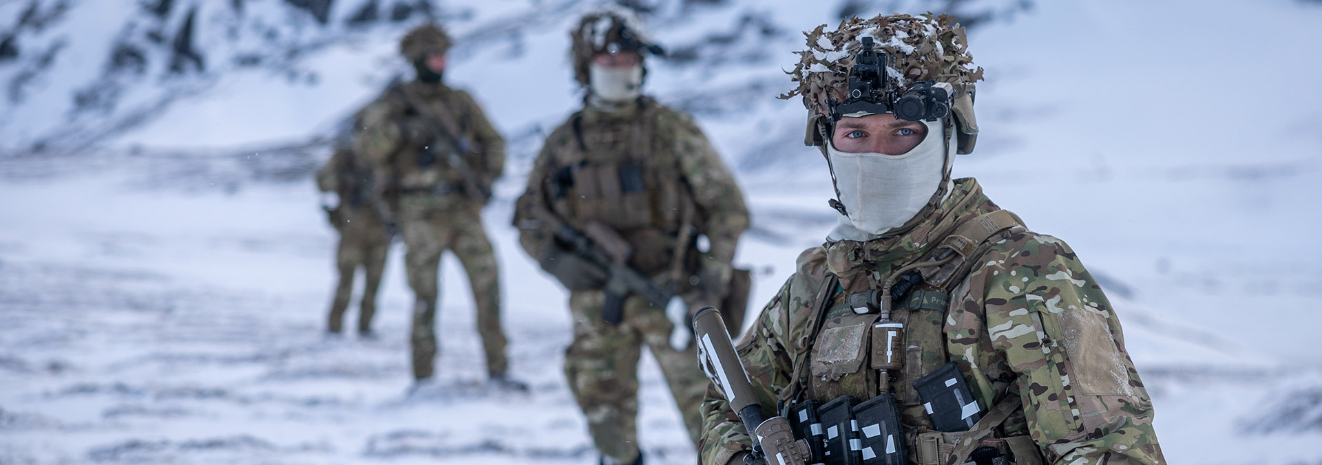 Soldater på patrulje ved Nuuk