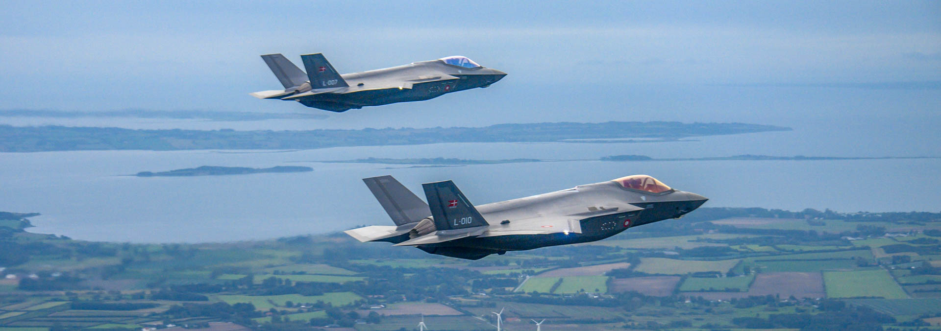 F-35 på himlen over Danmark