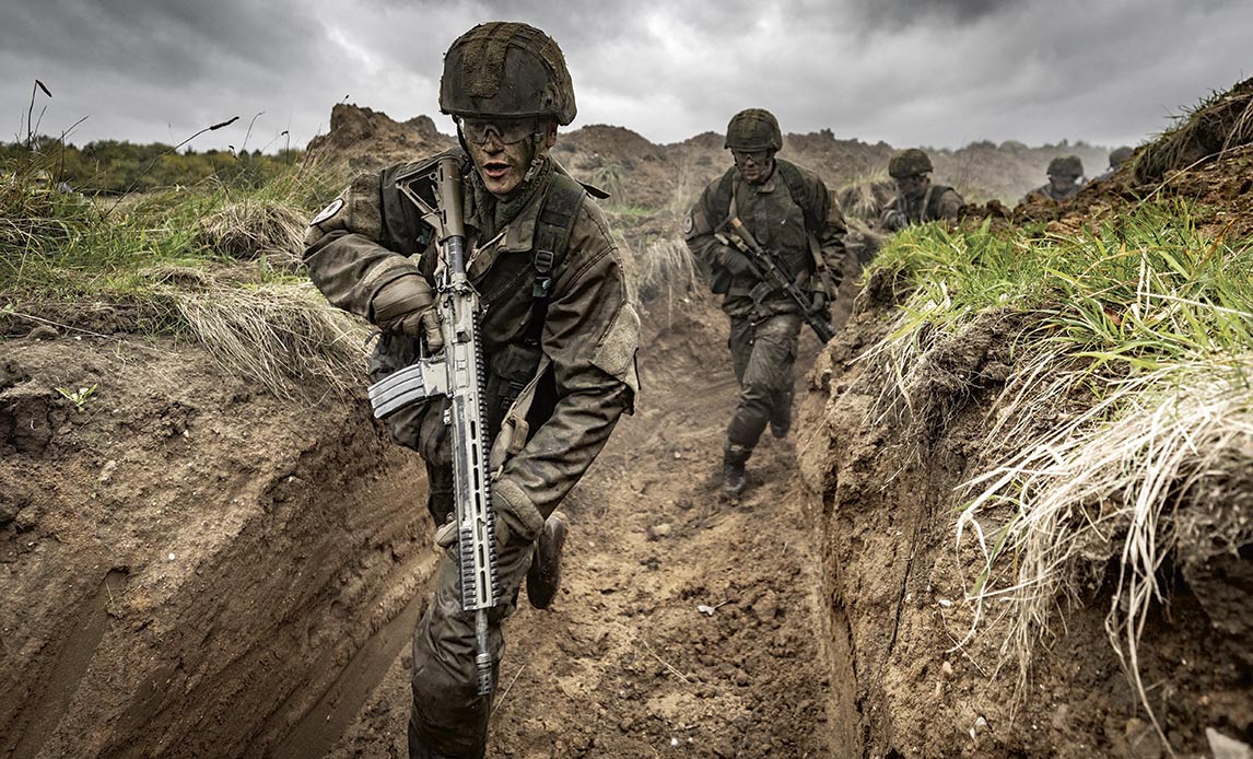 Soldater på kamp- og overlevelsesbanen i Haderslev