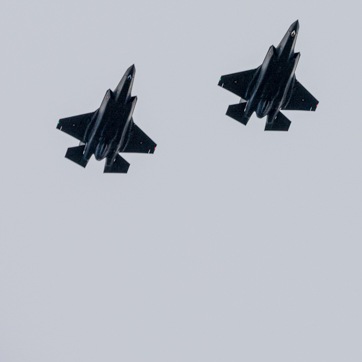 F-35 på himlen over Danmark