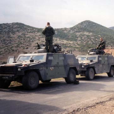 Opklaringssoldater i Albanien.