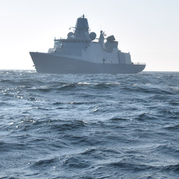 Fregatten Niels Juel i Østersøen