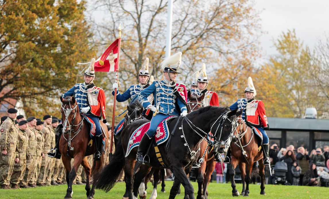 Bereden kommando under NFP 1 hjemkomstparade i 2022.