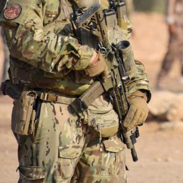 Soldat udsendt for Forsvaret